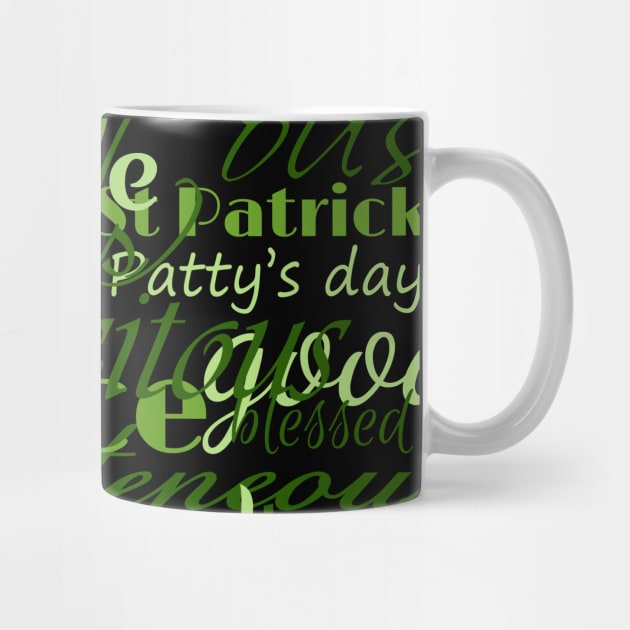 Irelands St patricks day lucky word art collage by ownedandloved